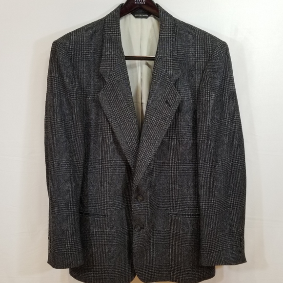 Pierre Cardin Sport Coat Blazer Check 40 R - Picture 8 of 16